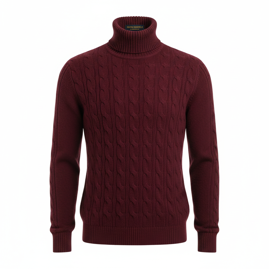 Burgundy Turtleneck