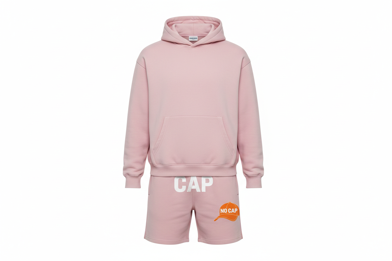 Pastel Baby Pink Short Set - CAP Groin & Thigh