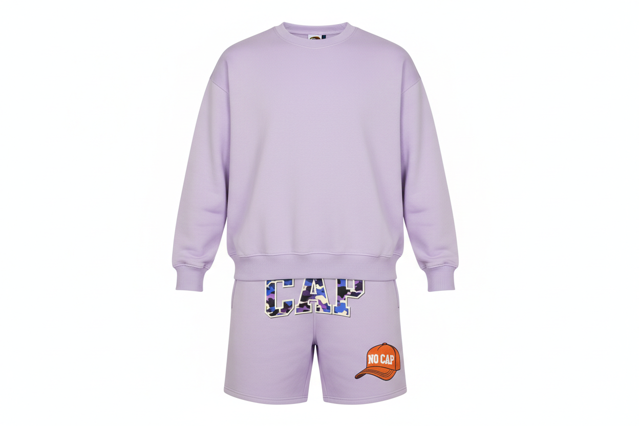 Pastel Lavender Short Set - CAP Groin & Thigh