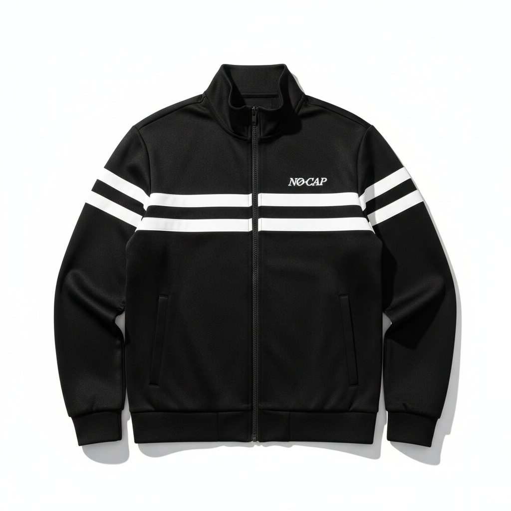 NO CAP Premium Track Jacket - Black