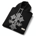 NO CAP Gothic Cross Hoodie - Chrome Hearts Style