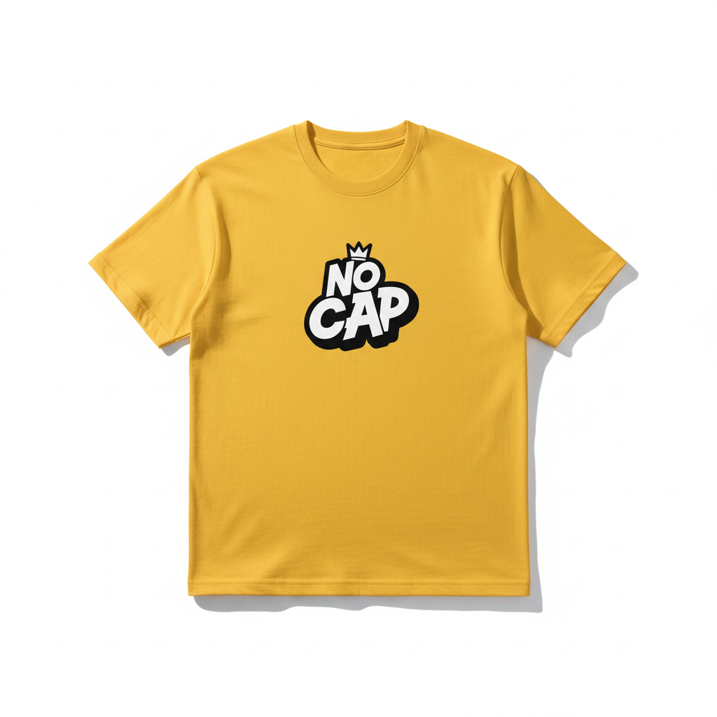 NO CAP T-Shirt - Yellow