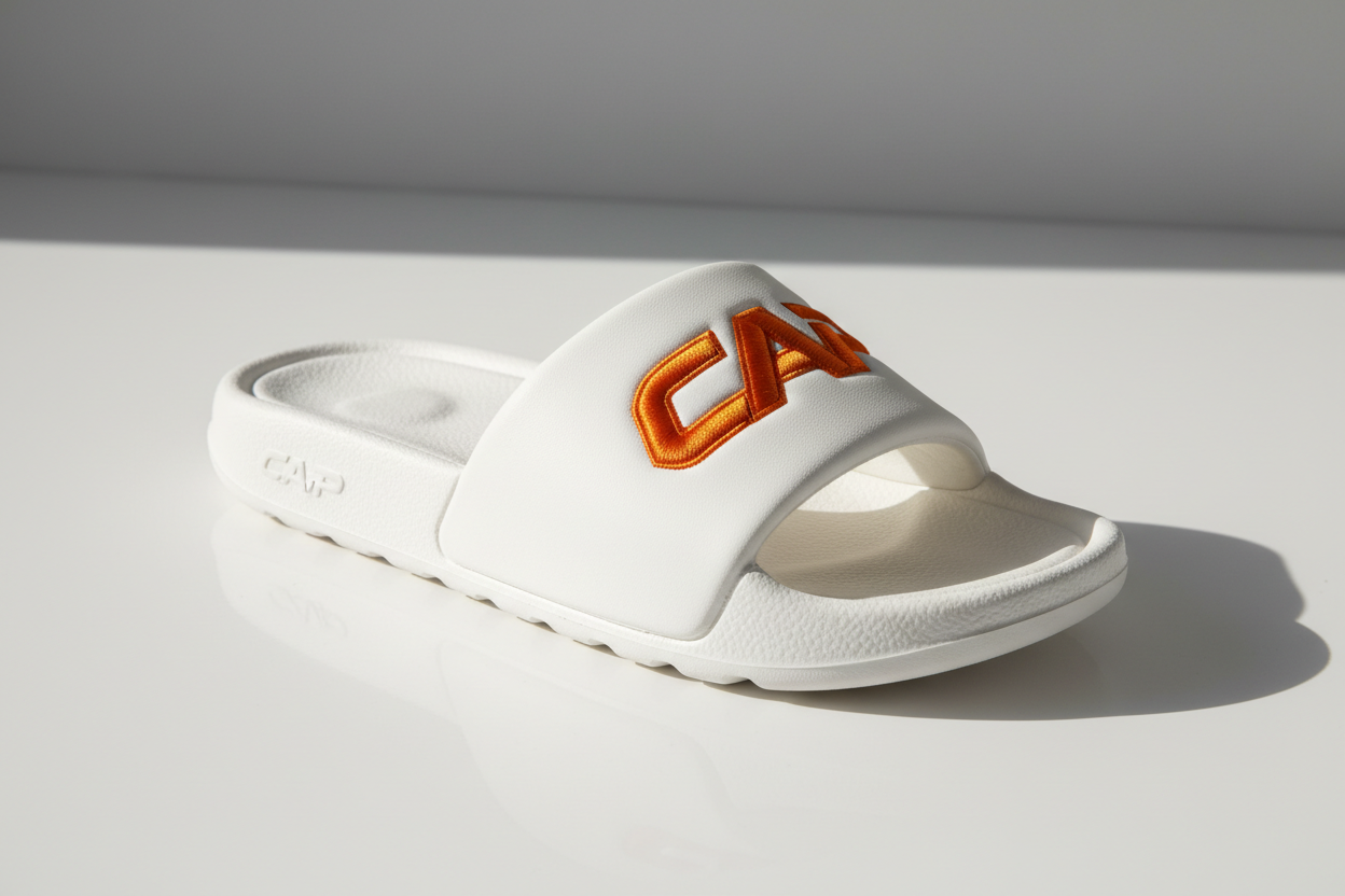 CAP Slides - White/Orange