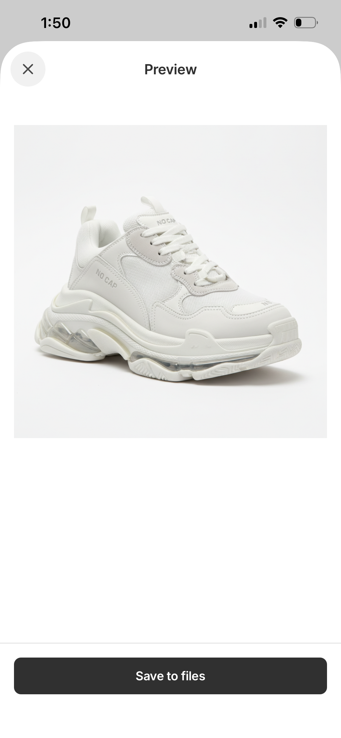 NO CAP All White Premium Sneakers