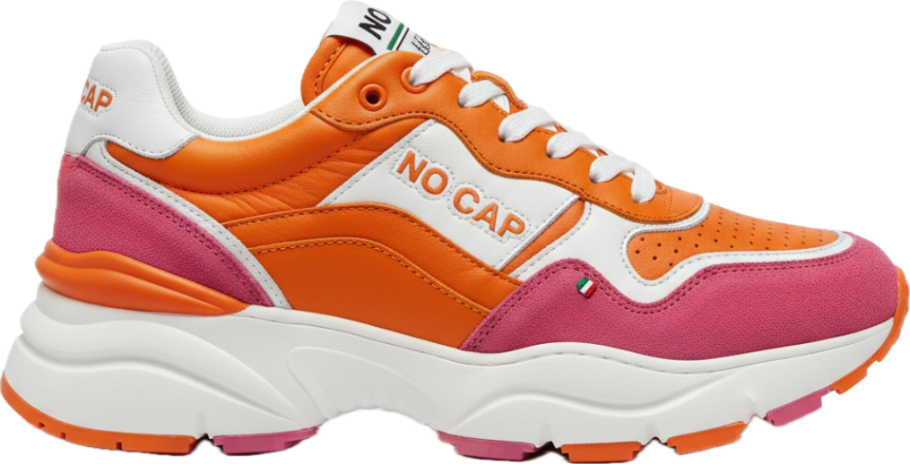 NO CAP Orange & Pink Sneakers