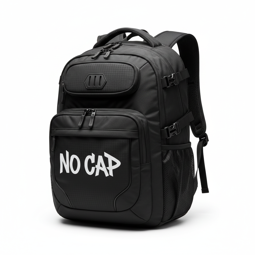 NO CAP Premium Backpack - Black