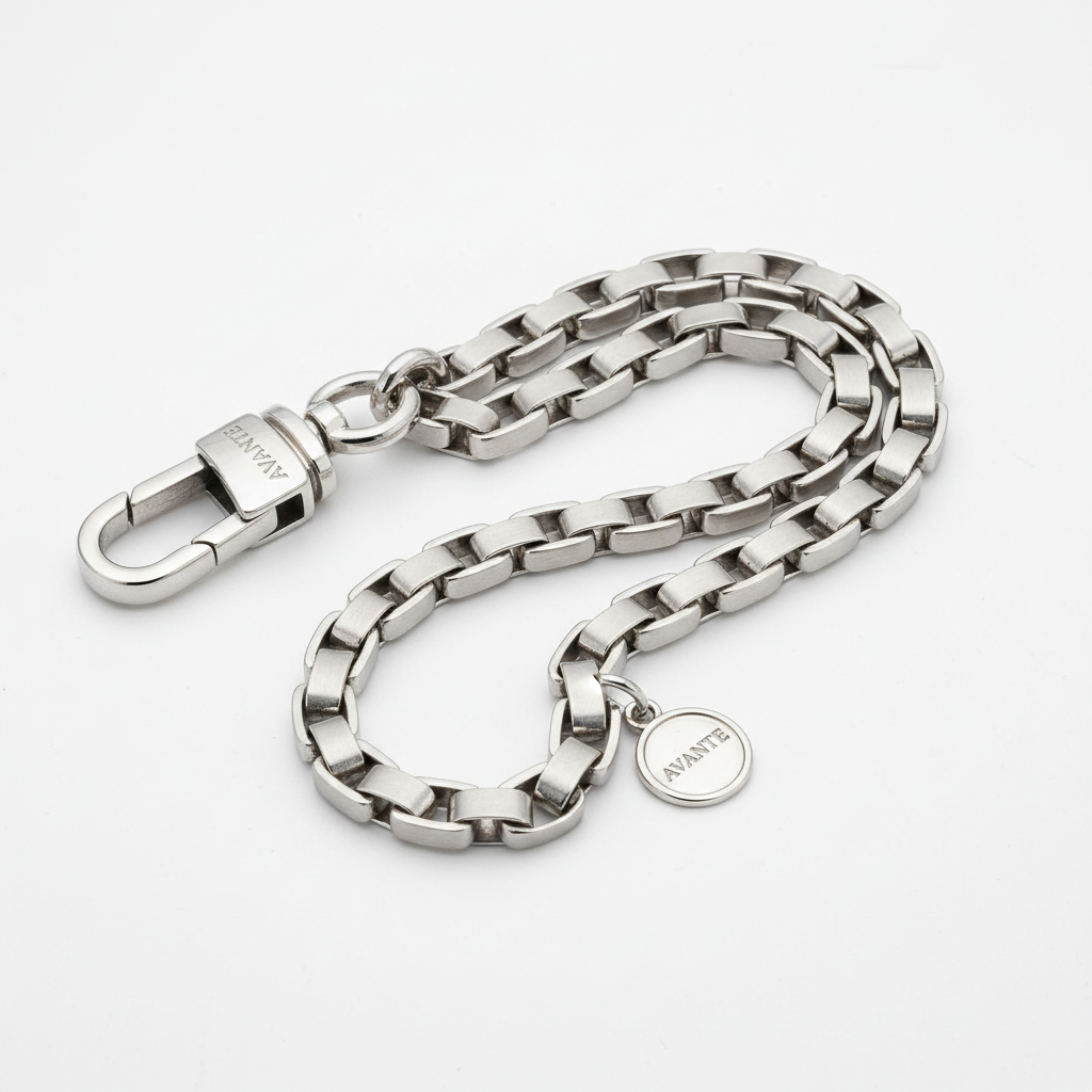 CAP Luxury Wallet Chain - Premium Silver