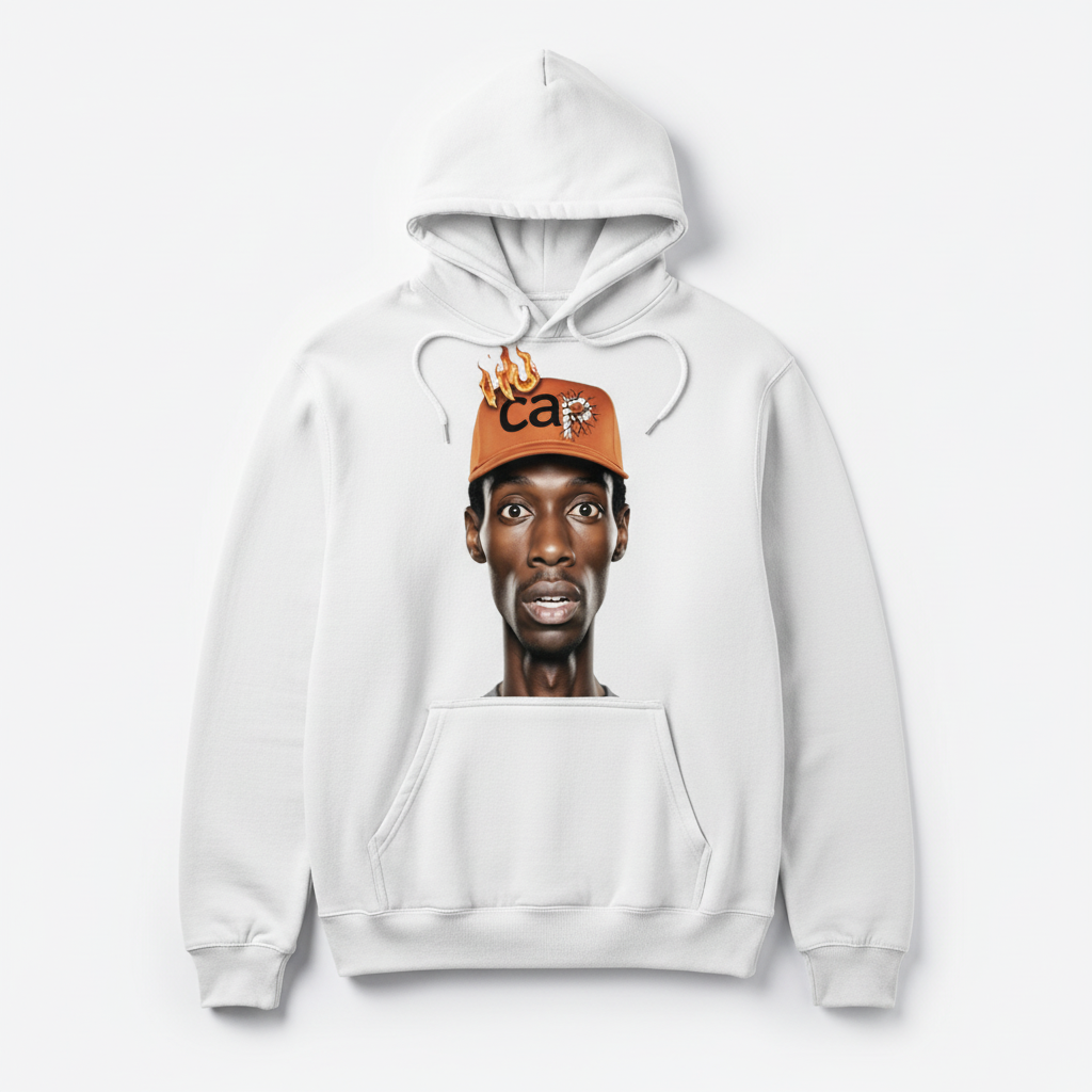CAP Old Man Meme Hoodie - White