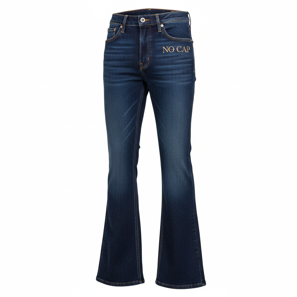 NO CAP Bell Bottom Jeans - Dark Wash