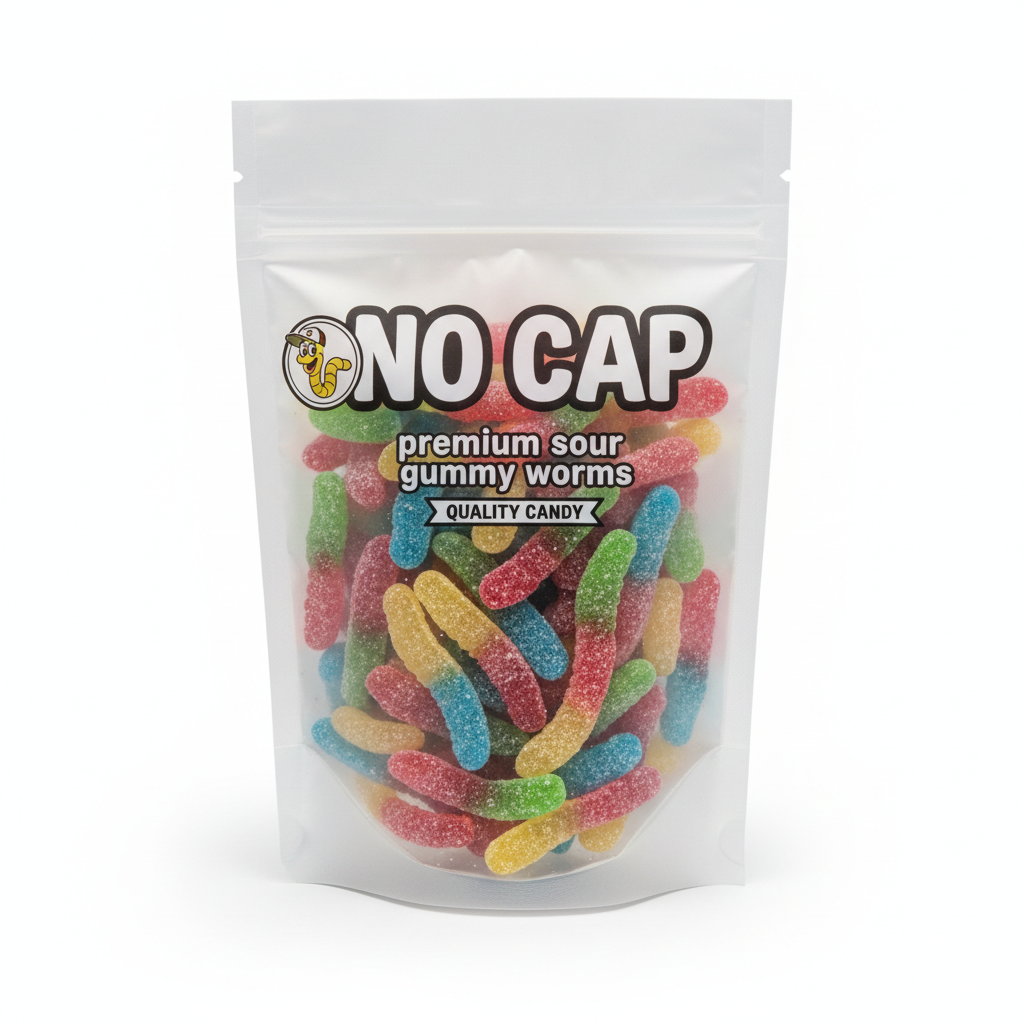 NO CAP Premium Sour Gummy Worms