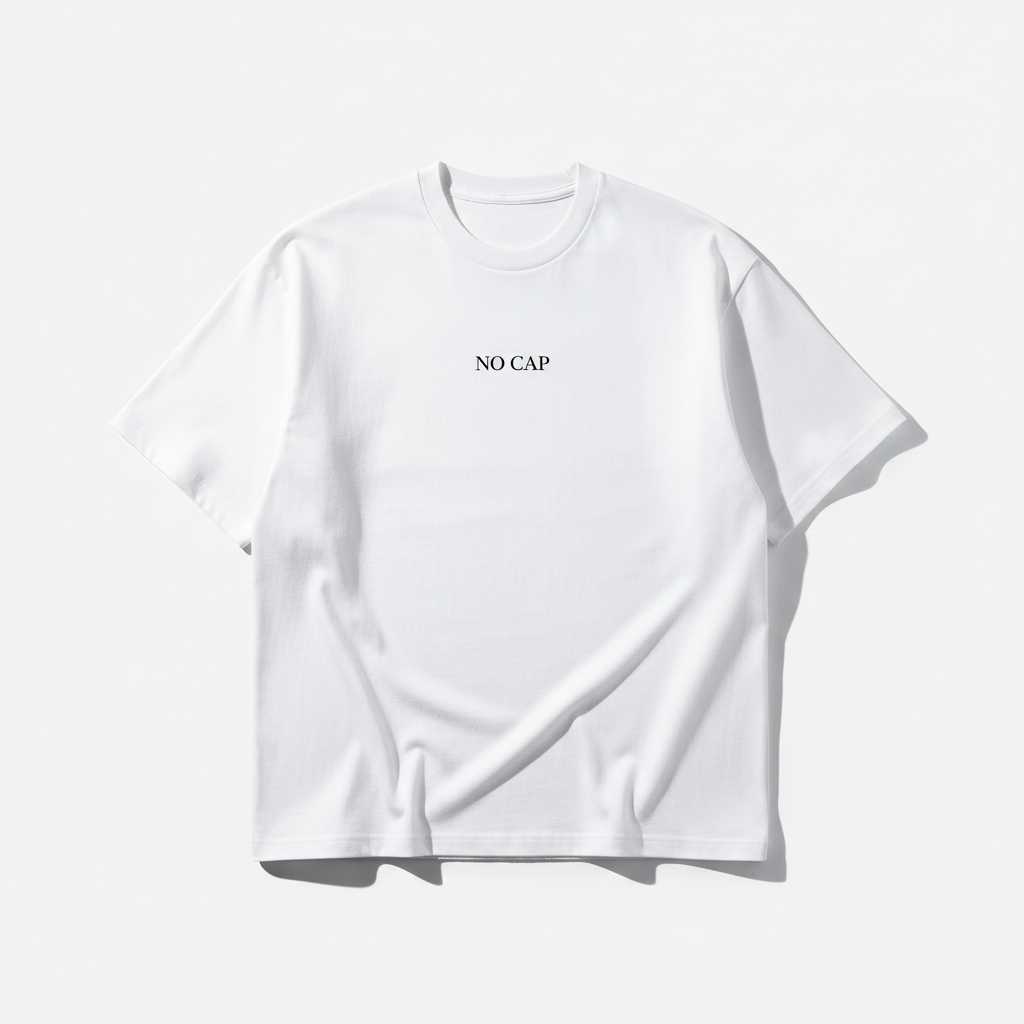 NO CAP Luxury Oversized T-Shirt - White