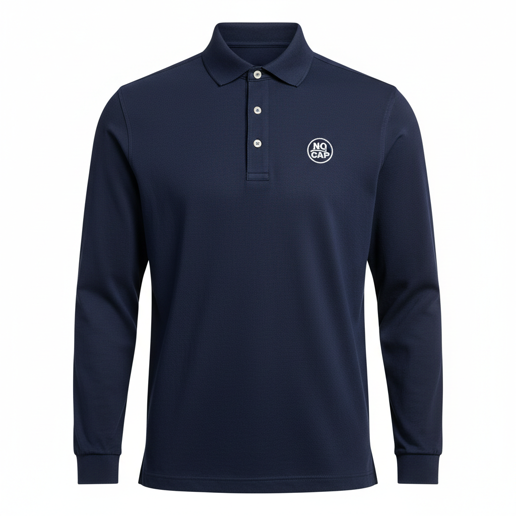 NO CAP Premium Polo Shirt - Navy