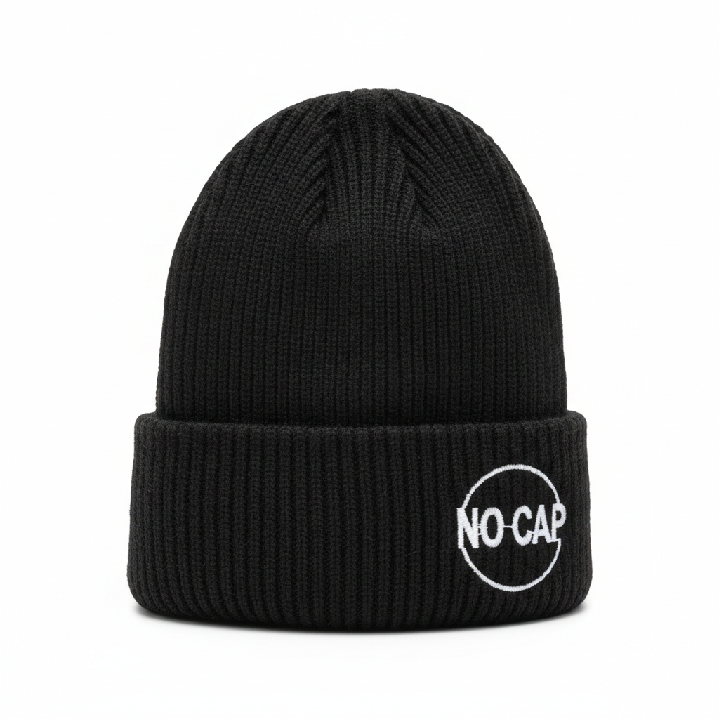 NO CAP Beanie - Black