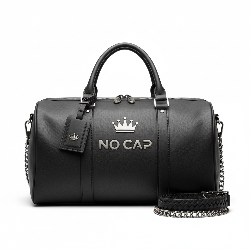 NO CAP Luxury Duffle Bag - Black