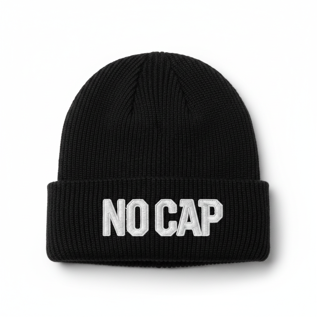 NO CAP Beanie - Black