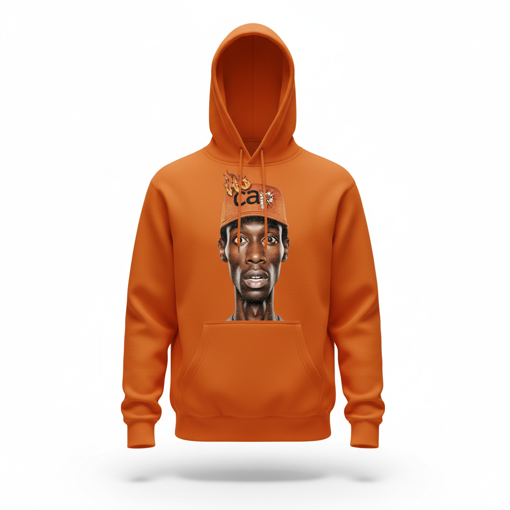CAP Old Man Meme Hoodie - Orange